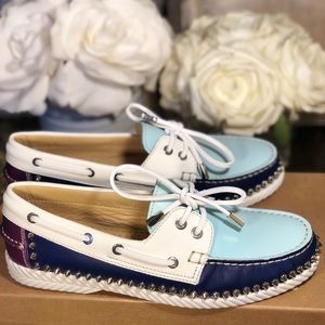 NEW-Christian Louboutin Steckel Women Calf Loafer